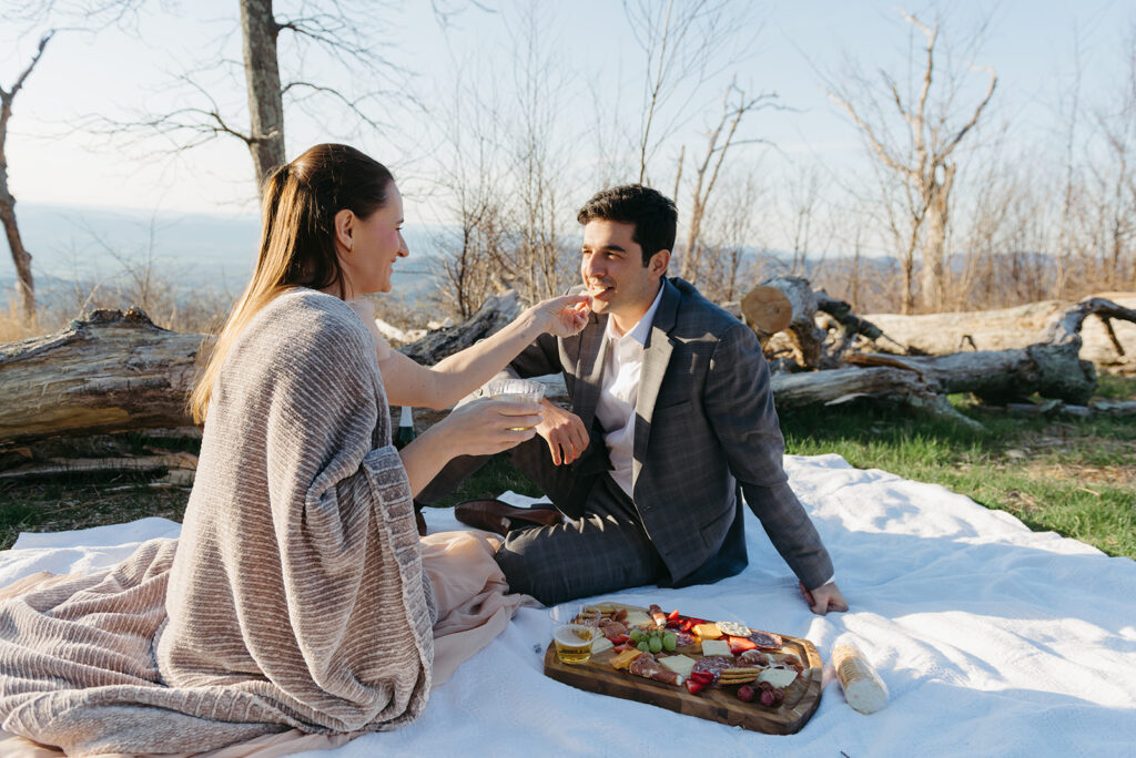 shenandoah national park elopement picnic